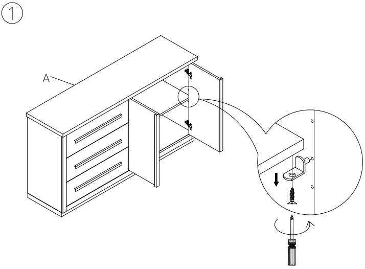 ASHLEY D72860 Vollardi Dining Server-FIG3