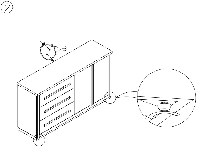 ASHLEY D72860 Vollardi Dining Server-FIG4
