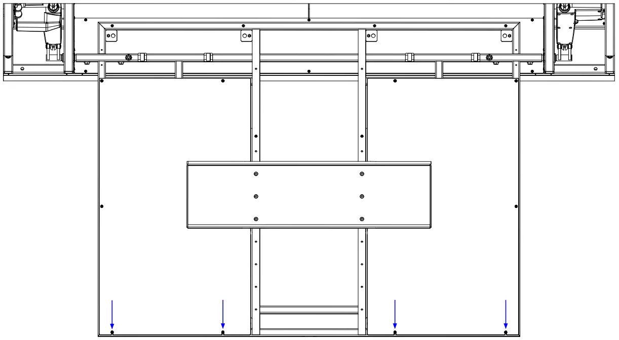 NEXUS 21 CL 65 Professional Grade Flip Down TV - Align the slot