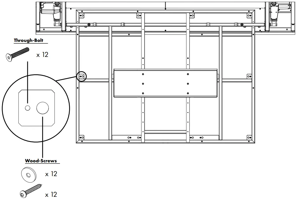 NEXUS 21 CL 65 Professional Grade Flip Down TV - Align your Flip