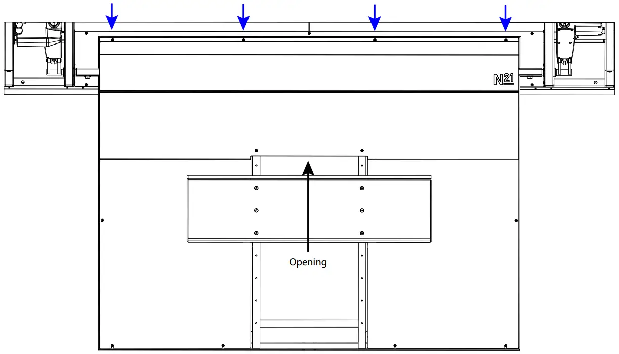 NEXUS 21 CL 65 Professional Grade Flip Down TV - Replace your Cable Cover