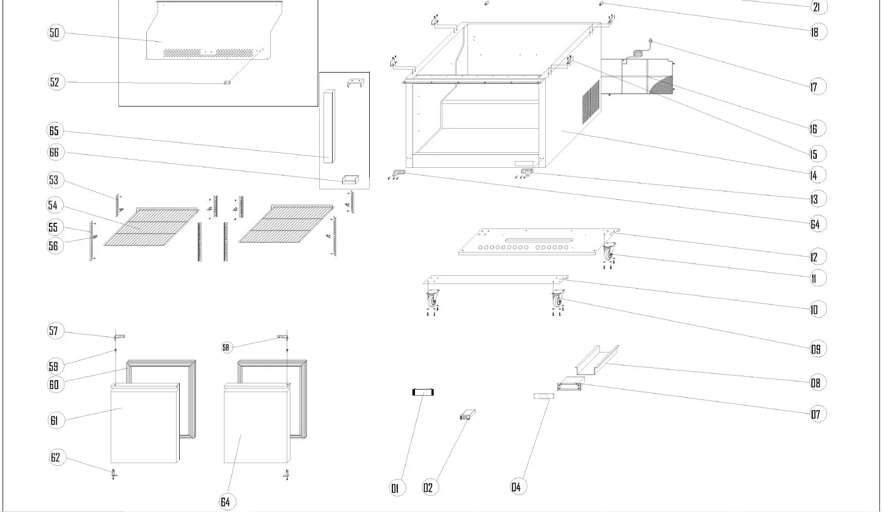 ikon-ISP48M-Refrigerator-FIG 2
