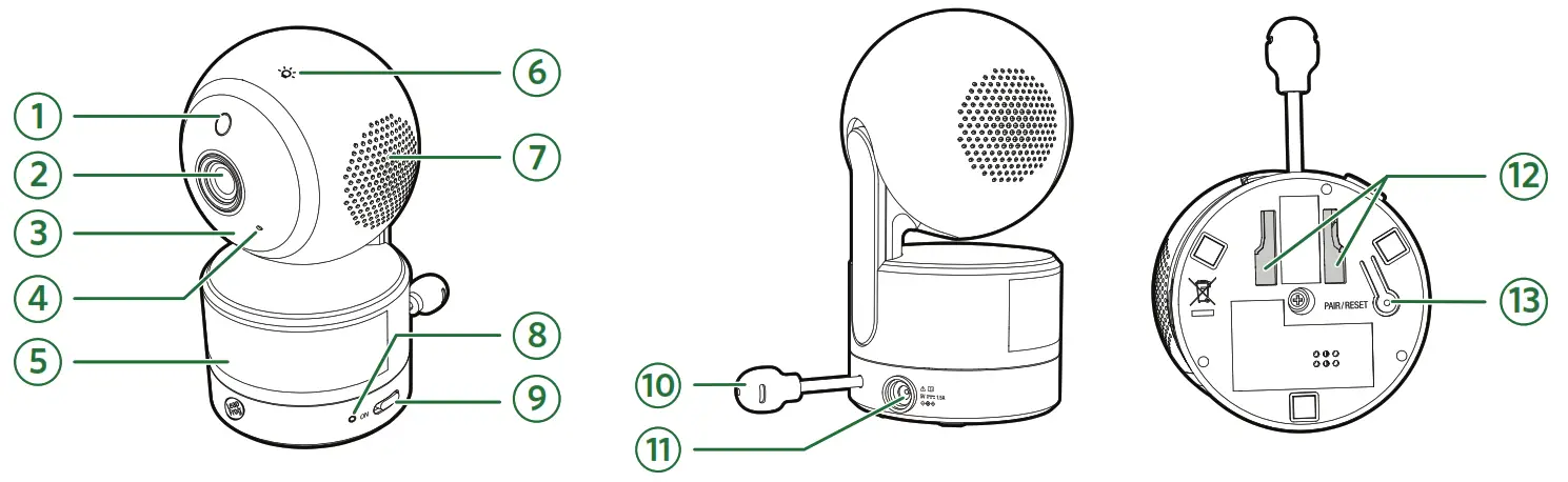 Leap Frog LF920HD 7 Inch High Definition Pan & - Baby Unit