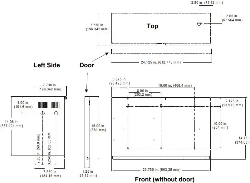 NOTIFIER BB-55 Battery Peripherals Enclosure-FIG3