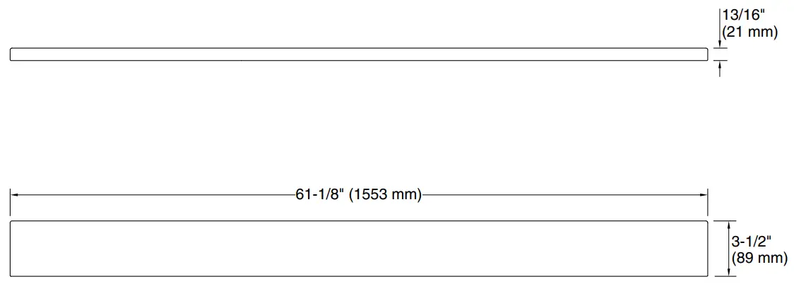 KOHLER K-28265 Silestone Quartz 61 In Backsplash - Information