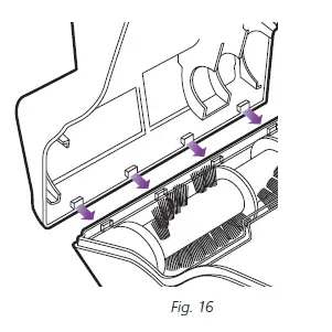 CLEANING THE POWER BRUSH