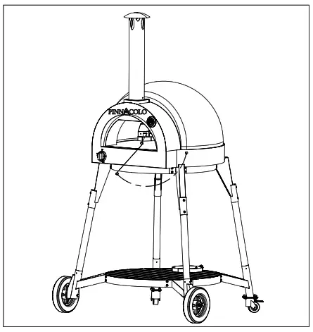 PINNACOLO PPO-8-08 Thermal Clay Gas Powered Oven - LIGHT