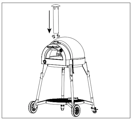 PINNACOLO PPO-8-08 Thermal Clay Gas Powered Oven - screws10