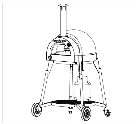 PINNACOLO PPO-8-08 Thermal Clay Gas Powered Oven - screws11