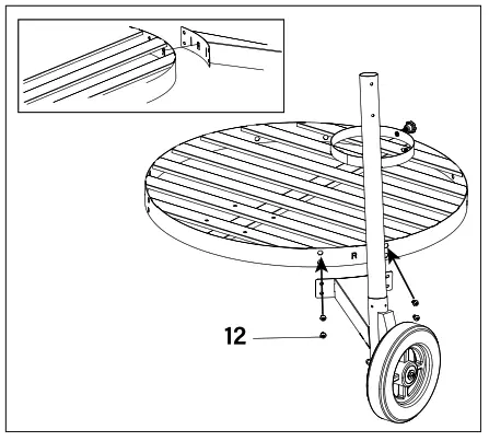 PINNACOLO PPO-8-08 Thermal Clay Gas Powered Oven - screws3