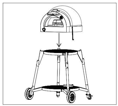 PINNACOLO PPO-8-08 Thermal Clay Gas Powered Oven - screws9