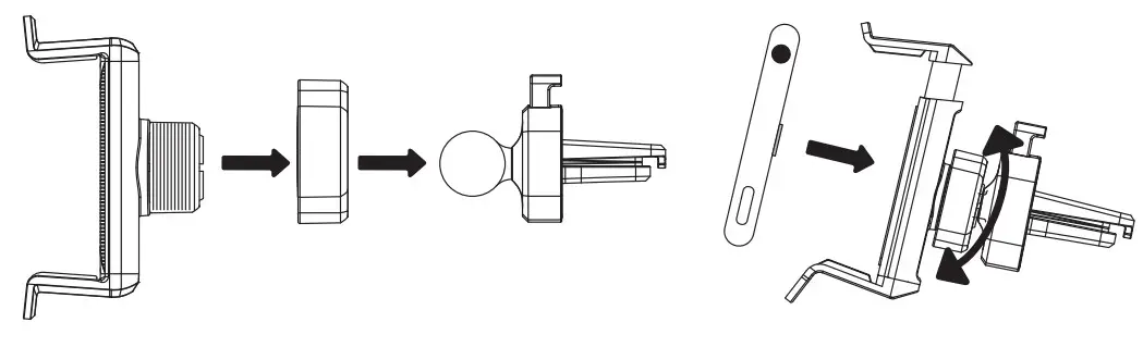 NEXTECH HS9046 Universal Air Vent Mount Phone Holder - fig 1