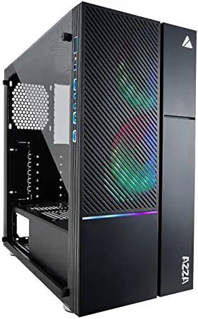 AZZA IRIS 330 Mid Tower PC Case with 2X Digital RGB Fans