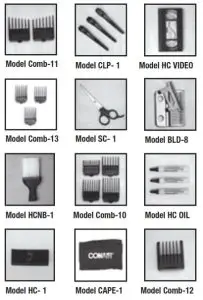 CONAIR Custom Cut 18 Piece Haircut Kit HC244GB - Model