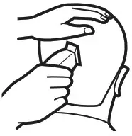 CONAIR Custom Cut 18 Piece Haircut Kit HC244GB - begin cutting hair 1