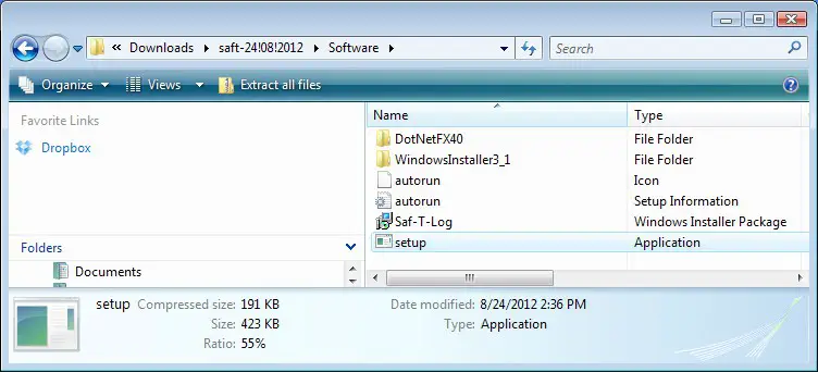 ThermoWorks THS-292-701 Saf-T-Log Paperless HACCP Thermometer - PC SOFTWARE INSTALLATION