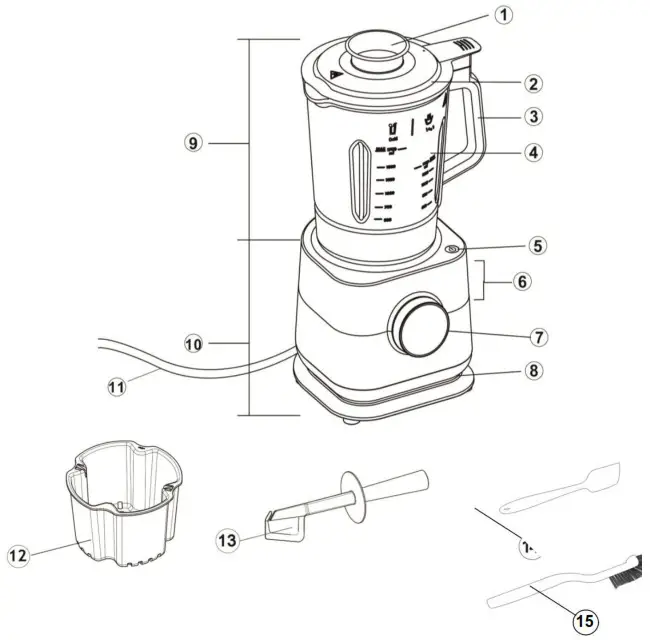 SCOTT 21210 Simplissimo Chef All In One Cook Blender- COOK BLENDER