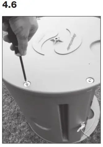 Mantis CT08002 Mobile Composter Rolls- 4-6