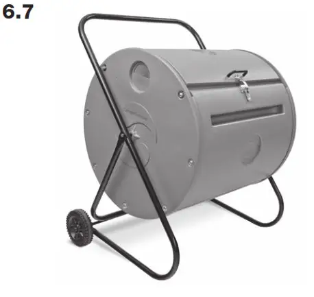 Mantis CT08002 Mobile Composter Rolls- 6-7