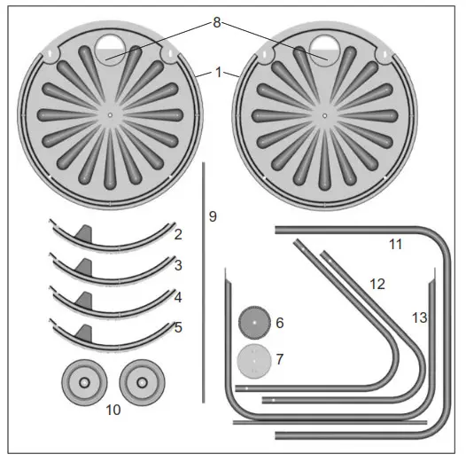 Mantis CT08002 Mobile Composter Rolls- Parts