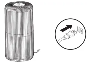 pore PEAIRCYL Purezone Turbo Smart Air Purifier - Cable