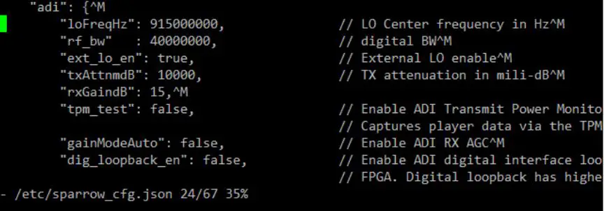 IAI Gallium Tactical Radio User Manual - Open the configuration file with vi command