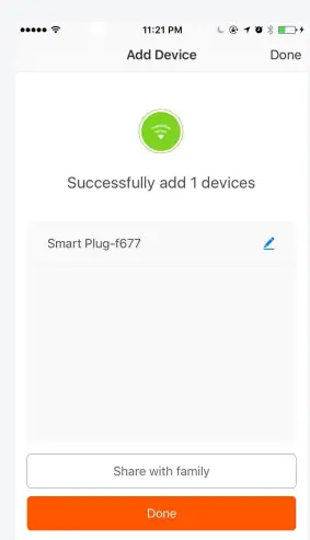 Ningbo Diya Electric Appliance DR 2052 Smart Plug - SUCCESS