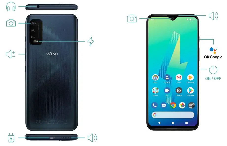 WIKO Power U10 Smart Phone User Guide - Getting to Know Your Phone