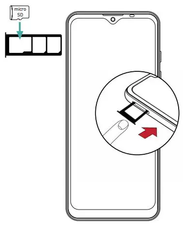 WIKO Power U10 Smart Phone User Guide - Installing Memory Card