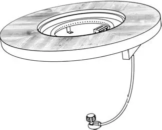 Fire Table with Burner