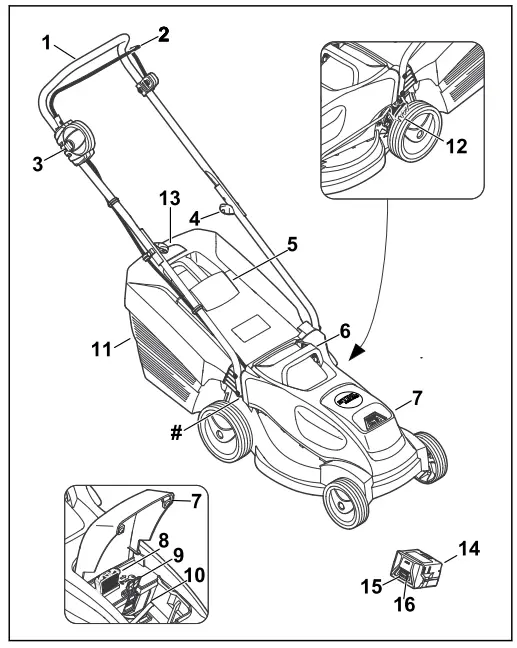 STIHL RMA 235 Lightweight Battery Powered Lawn Mower-Lawn Mower and Battery