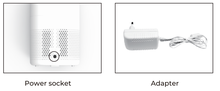 MooKa B D02L True Air Purifier - dc adapter