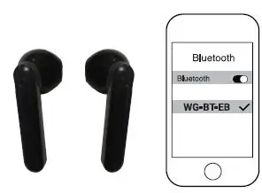 WIRELESS GEAR G0697 True Wireless Stereo Earbuds Fig1