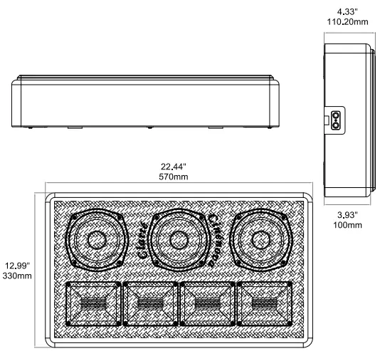 EARTHQUAKE SOUND OW-C5 In-Wall and On-Wall LCR Speaker 11