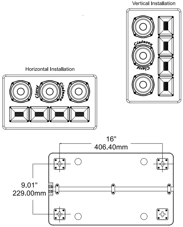 EARTHQUAKE SOUND OW-C5 In-Wall and On-Wall LCR Speaker 3