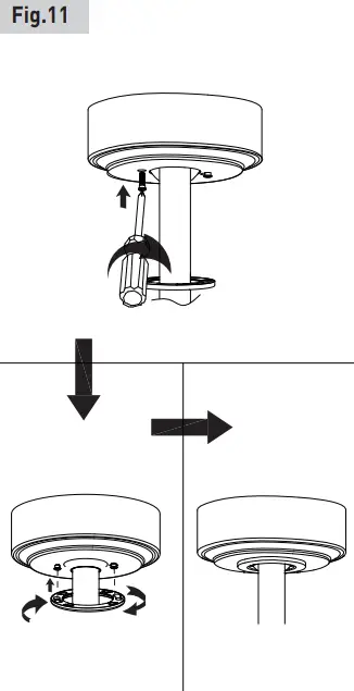 aEROFANTURE AT52 01 01B Switch Ceiling Fan - STEP 11