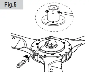 aEROFANTURE AT52 01 01B Switch Ceiling Fan - STEP 5