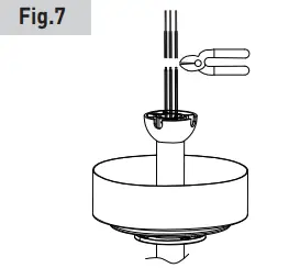 aEROFANTURE AT52 01 01B Switch Ceiling Fan - STEP 7