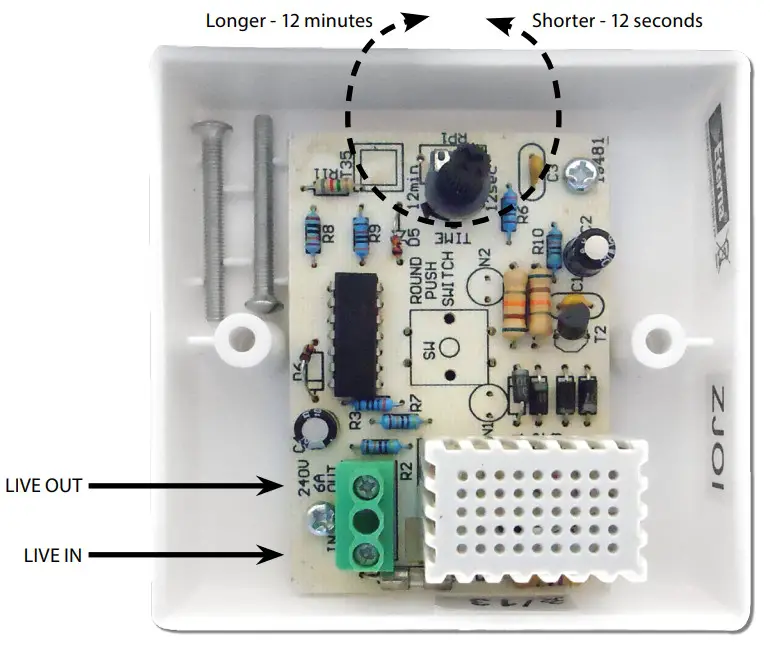 Eterna TLS1440 Electronic Time Delay Push Switch - transformer2