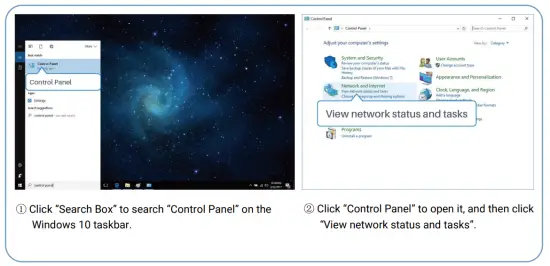 Log in the Web GUI of Router