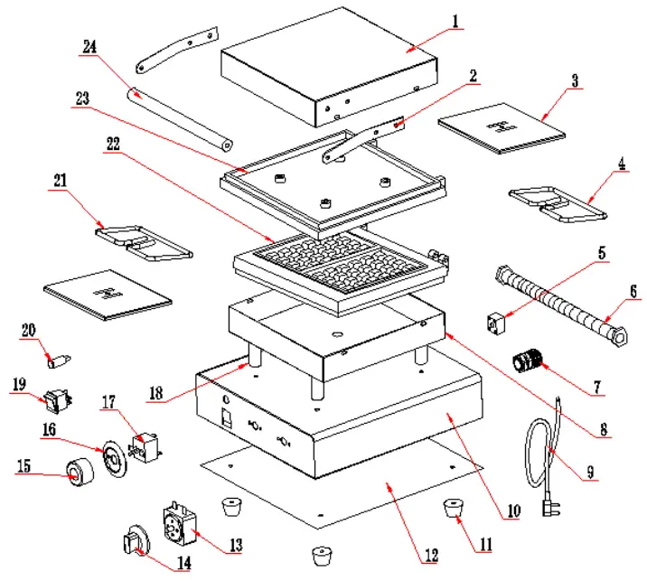 ggm gastro WAEBJ1 Waffle Maker - general faults