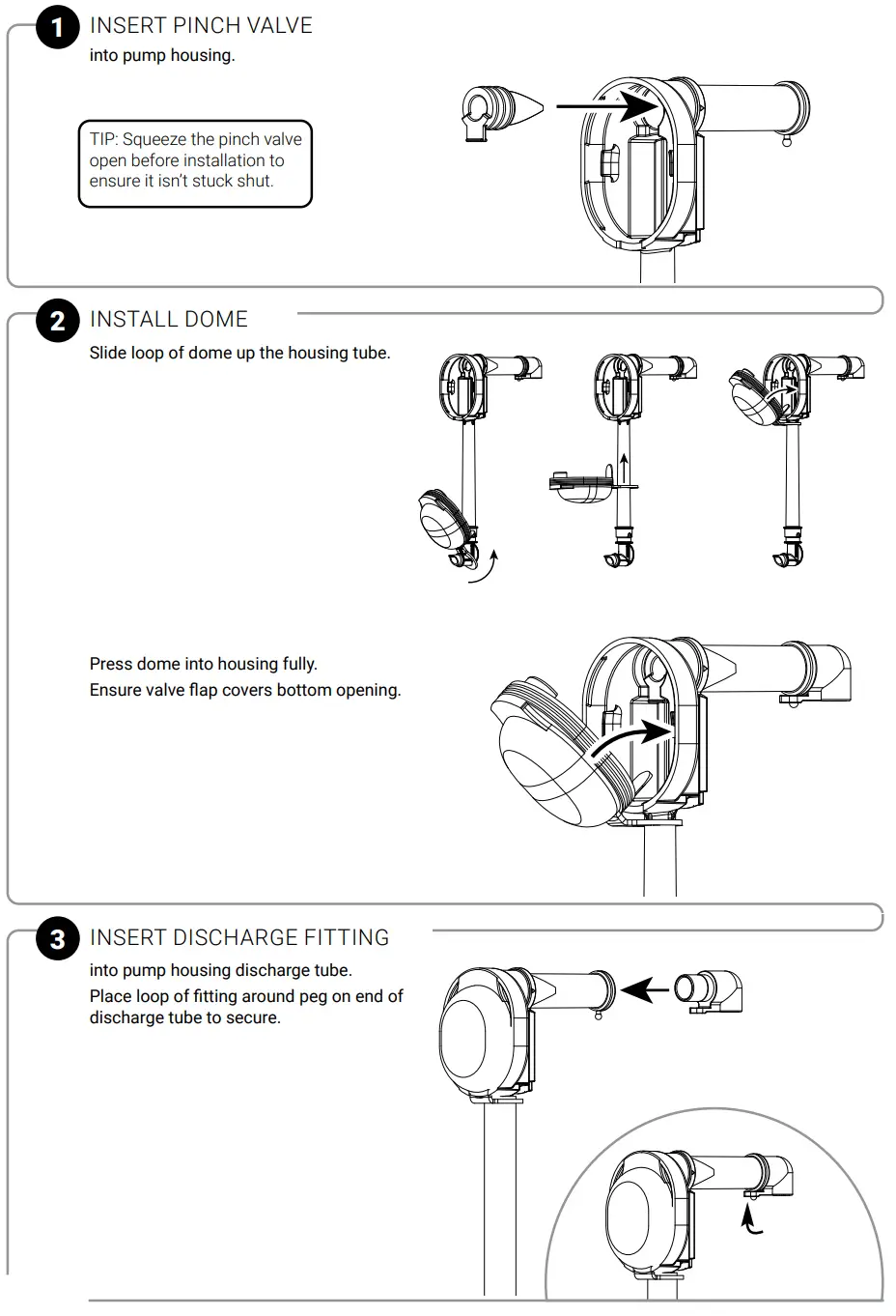 SERVER 07000 1 2 Gallon Dispenser Instruction Manual - PUMP ASSEMBLY