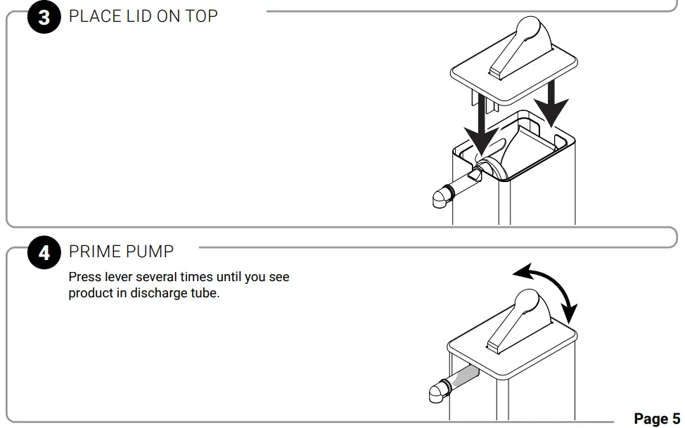 SERVER 07000 1 2 Gallon Dispenser Instruction Manual - UNIT SETUP
