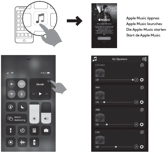 PLAYING FROM APPLE MUSIC USING AIRPLAY