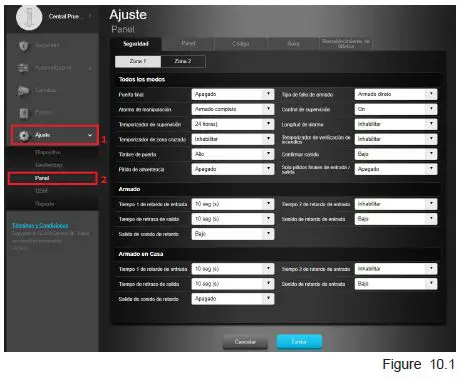 VESTA HSGW Series Alarm Central-26