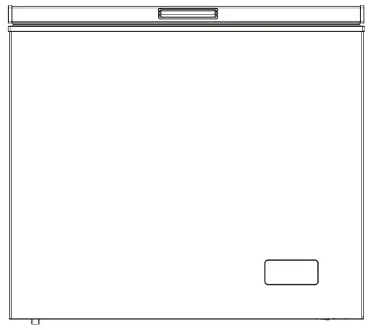 Midea 351301 295L Chest FridgeFreezer - cover