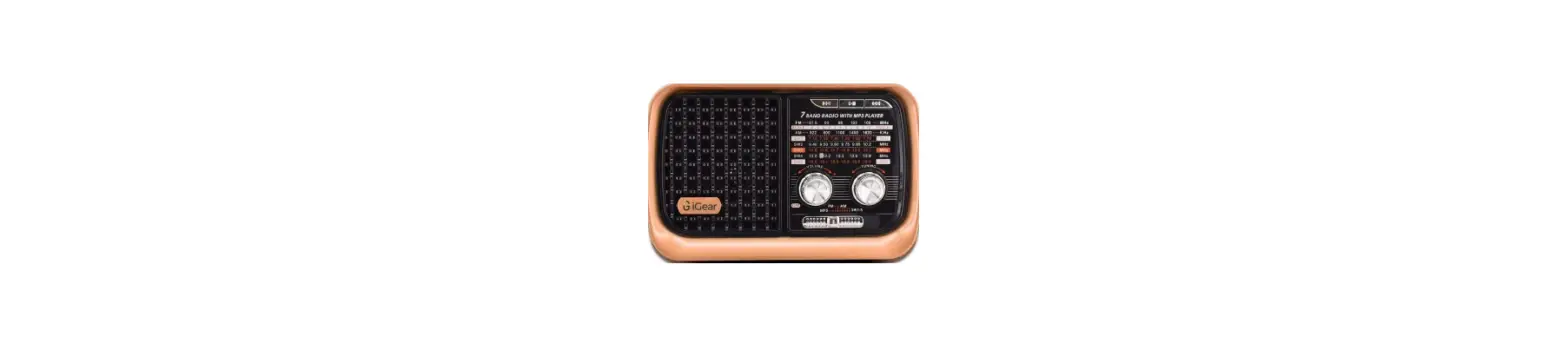 Igear Ig-1112 Vintage Vibes Rechargeable Multi Utility Radio Player User Manual