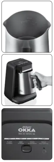 arzum OK0012 OKKA Rich Spin M Turkish Coffee Machine - pot