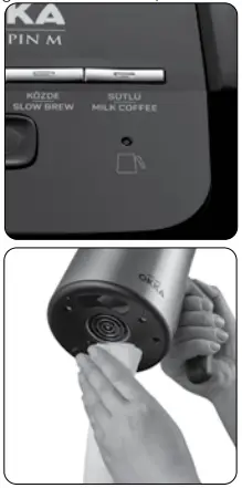 arzum OK0012 OKKA Rich Spin M Turkish Coffee Machine - temperature