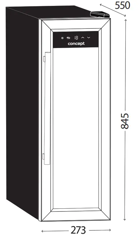 concept VTE7014 Thermo Electric Cooler - APPLIANCE